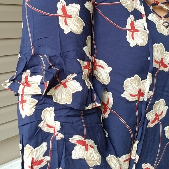 HE LOVES ME NAVY FLORAL MINI SHIFT DRESS - Picture 8 of 12